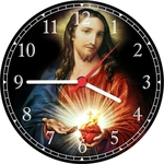 Relógio De Parede Quartz Religião Jesus Cristo Bíblia Casa Arte e Decoração 04