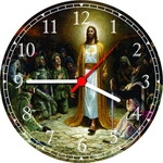 Relógio De Parede Quartz Religião Jesus Cristo Bíblia Casa Arte e Decoração 02