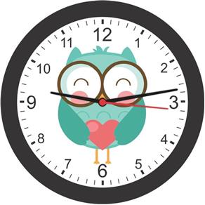 Relógio de Parede Redondo Corujinha Verde - Bell´S