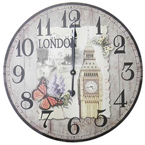 Relogio de Parede Redondo Grande Vintage Retro Decoracao Big Ben Londres