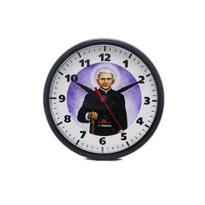 Relógio de Parede Redondo Omega Preto Padre Cícero