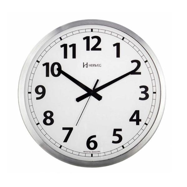 Relógio de Parede Redondo Quartzo Herweg 6712