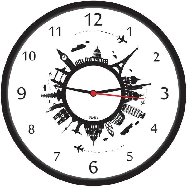 Relógio de Parede Redondo Volta ao Mundo 25,8cm Bells - de Casa Magazine