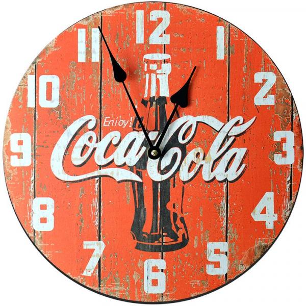 Relógio de Parede Retrô Coca-Cola - Yaay