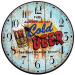 Relógio de Parede Retrô Cold Beer