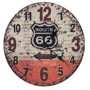 Relógio de Parede Retrô Route 66.