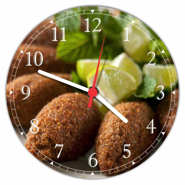 Relógio de Parede Salgados Quibe Padarias Cafeterias - Vital Quadros