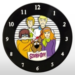 Relógio de Parede - Scooby Doo - em Disco de Vinil - Mr. Rock - Desenho Animado