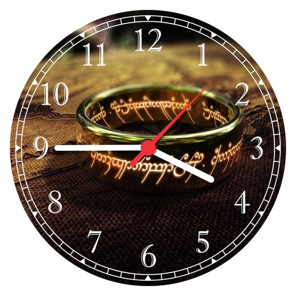 Relógio de Parede Senhor dos Anéis Anel Filmes Cinema - Vital Quadros