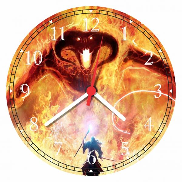 Relógio de Parede Senhor dos Anéis Gandalf Filmes Cinema - Vital Quadros