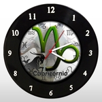 Relógio de Parede - Signo de Capricórnio - em Disco de Vinil - Mr. Rock
