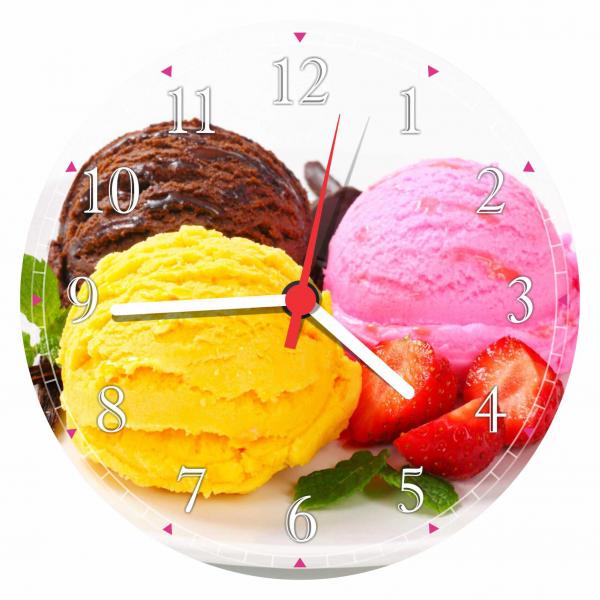 Relógio de Parede Sorvete Sorveterias Gourmet - Vital Quadros