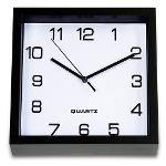 Relógio de Parede Square Preto 23cm