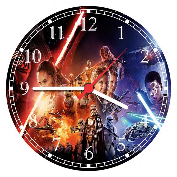 Relógio de Parede Star Wars Cinema Clássicos Decorar Geek - Vital Quadros
