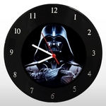 Relógio de Parede - Star Wars - em Disco de Vinil - Mr. Rock - Darth Vader - Guerra Nas Estrelas