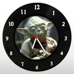 Relógio de Parede - Star Wars - em Disco de Vinil - Mr. Rock - Yoda - Guerra Nas Estrelas