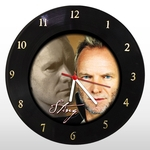 Relógio de Parede - Sting - em Disco de Vinil - Mr. Rock – Rock
