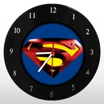 Relógio de Parede - Super Homem - em Disco de Vinil - DC Comics - Mr. Rock