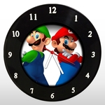 Relógio de Parede - Super Mario Bros - em Disco de Vinil - Mr. Rock - Game