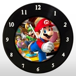Relógio de Parede - Super Mario Bros - em Disco de Vinil - Mr. Rock - Game