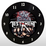 Relógio de Parede - Testament - em Disco de Vinil - Mr. Rock – Thrash Metal