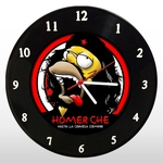 Relógio de Parede - The Simpsons - em Disco de Vinil - Homer - Che Guevara - Mr. Rock