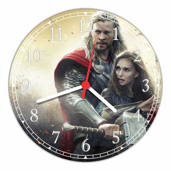 Relógio de Parede Thor Super Heróis Decoração Quartz - Vital Quadros