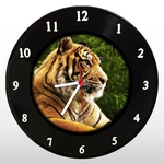 Relógio de Parede - Tigre - em Disco de Vinil - Mr. Rock – Tiger - Animal