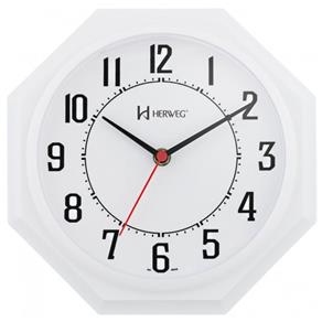 Relógio de Parede Tradicional Herweg Branco 6117-21