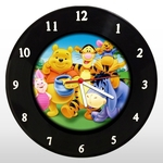 Relógio de Parede - Ursinho Pooh - em Disco de Vinil - Mr. Rock - Disney