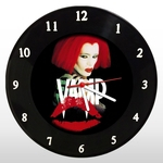 Relógio de Parede - Vamp Grace Jones - em Disco de Vinil - Mr. Rock - Terror