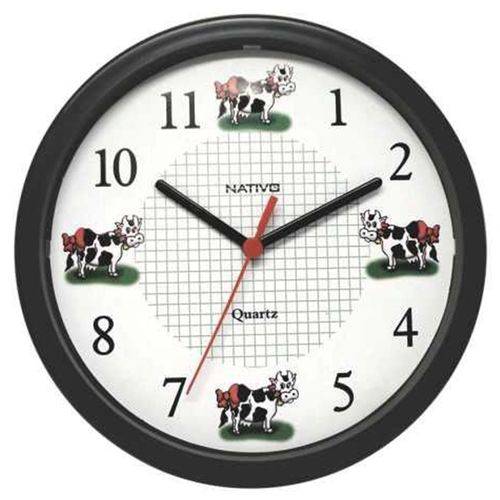 Relógio de Parede Vaquinha Redondo 21,5x21,5cm Nativo