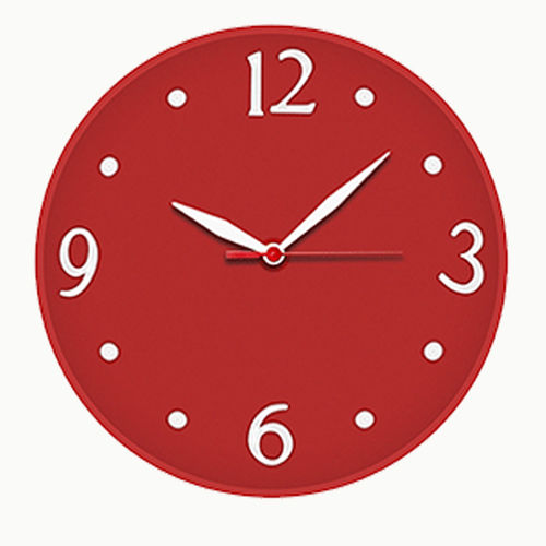 Relógio de Parede Silencioso Redondo Quartz 30cm