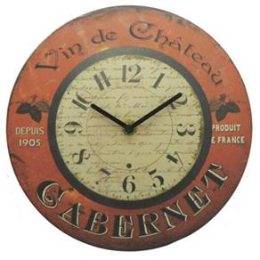 Relógio de Parede Vin de Chateau