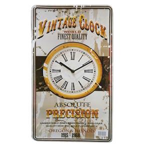 Relógio de Parede Vintage Clock - 55x31 Cm