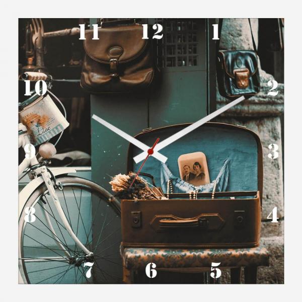 Relógio de Parede Vintage Decorativo 30x30cm - Decore Pronto