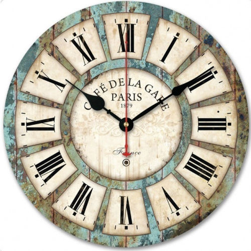 Relógio de Parede Vintage Design França Paris