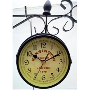 Relógio de Parede Vintage Estação de Trem Antiga Londres
