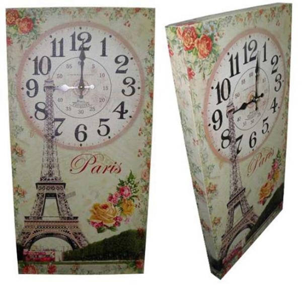 Relogio de Parede Vintage Retro para Decoracao Paris (XIN-04) - Braslu