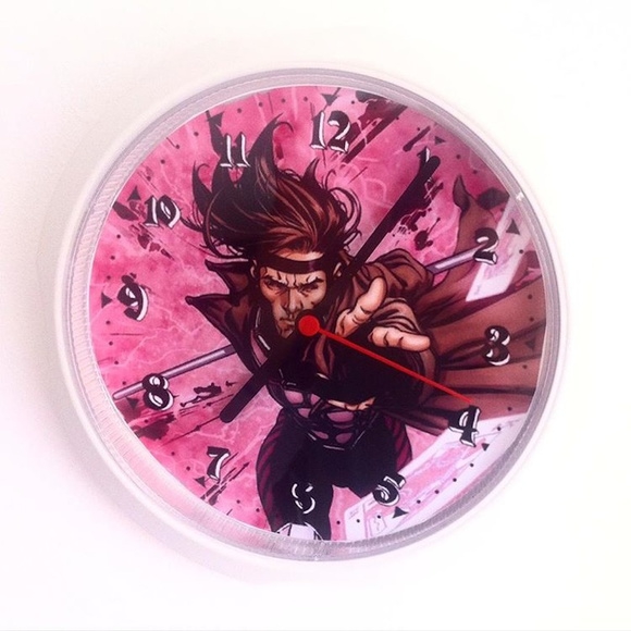 Relógio de Parede X-men Gambit Vampira Herois Marvel - Artesanato