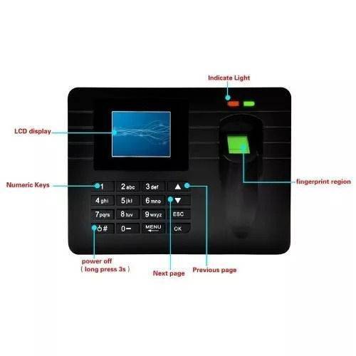 Relógio de Ponto Biométrico - com Leitor Impressão Digital - Eletrônico