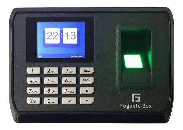 Relógio de Ponto Biométrico Digital em Português Premium - Foguete Box