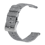Relógio de pulseira de tecido tecido Banda + Classic fivela inoxidável para Fitbit Versa