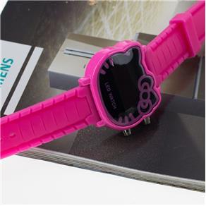 Relógio De Pulso Adolescente/criança Hello Kitty Led - Pink