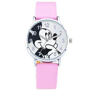 Relógio De Pulso Adolescente/criança Mickey Mouse - Rosa