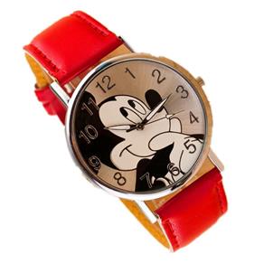 Relógio de Pulso Adolescente/criança Mickey Mouse - Vermelho