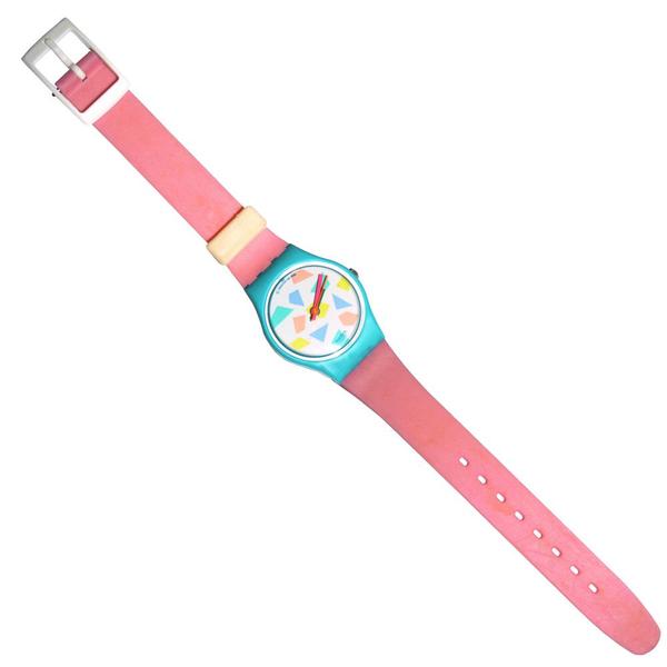 Relógio de Pulso Analógico Feminino Rosa Ll104 Swatch