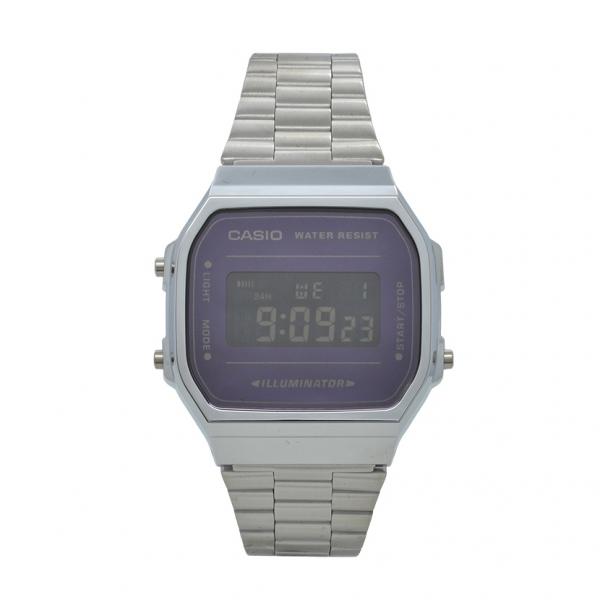 Relógio de Pulso Casio Vintage Unissex A168WEM-1DF-BR - Prata