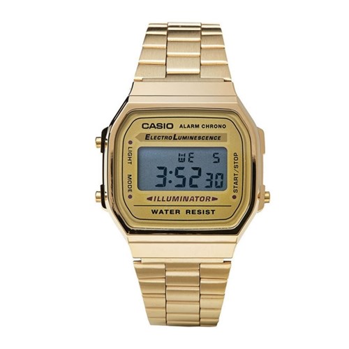 Relógio de Pulso Casio Vintage Unissex A168wg-9Wdf-Br - Dourado