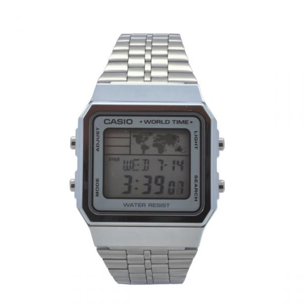 Relógio de Pulso Casio Vintage Unissex A500wa-7Df - Prata